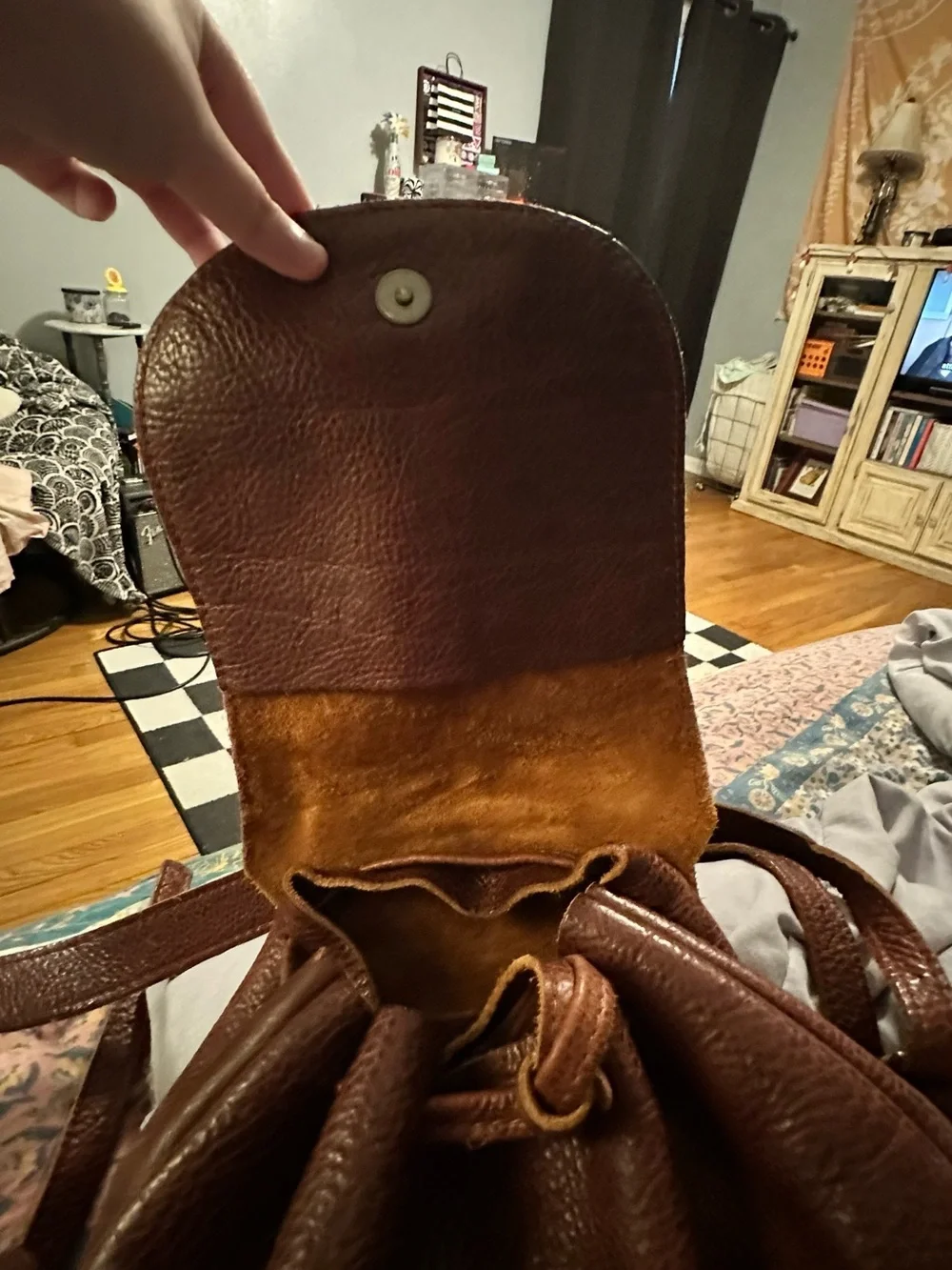Portland Leather Goods Bucket Backpack- Nutmeg